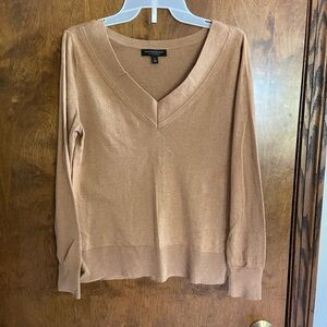 BANANA REPUBLIC - SILK CASHMERE Sweater- Tan/Camel Color Size SMALL